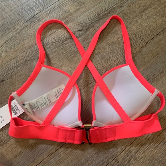 Abercrombie & Fitch neon pink push up bikini top - Picture 2 of 7